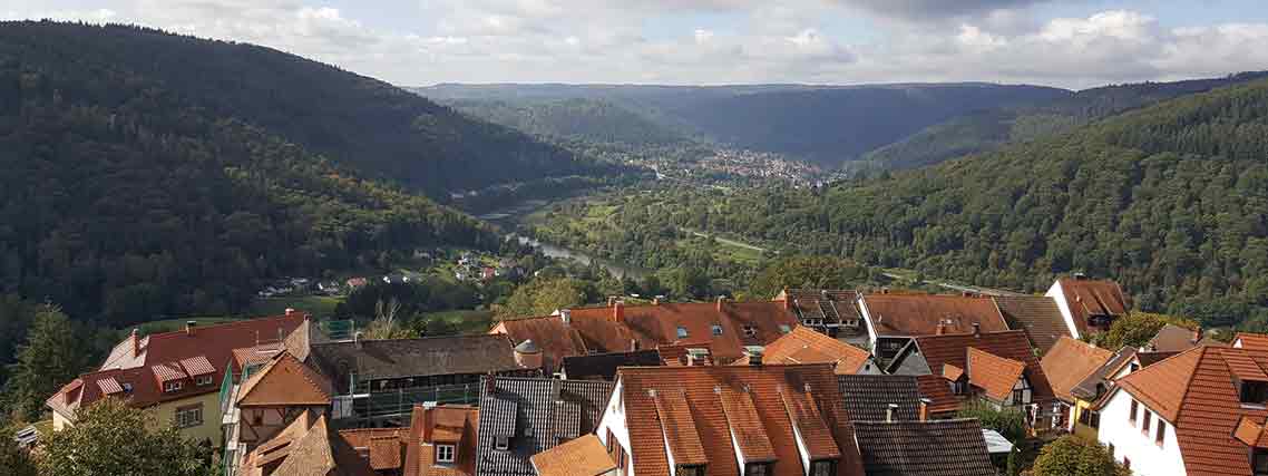 Herbstimpressionen am Dilsberg über dem Neckartal zwischen Eberbach und Heidelberg (Foto: Ingo Bauer)