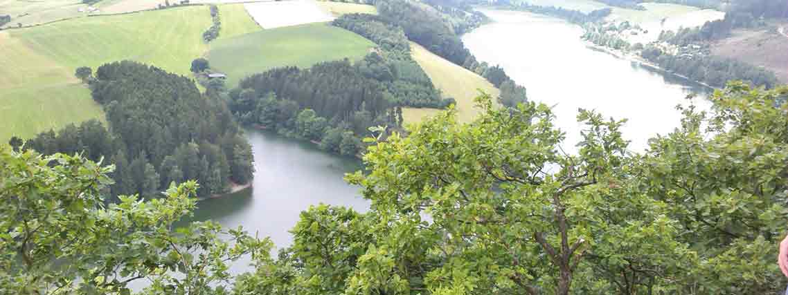 Der Diemelsee von oben (Autor: Hermann Kothen)